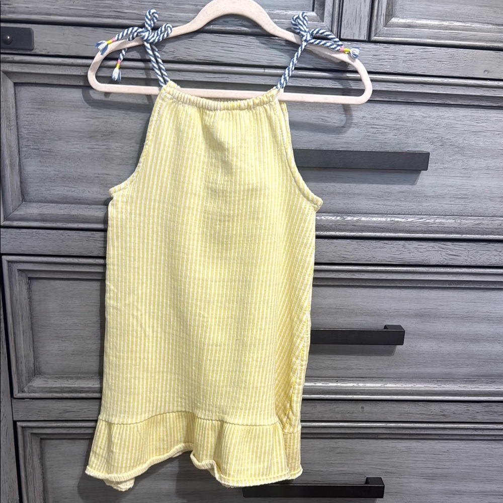 Vince Camuto Yellow Sleeveless Halter Sundress
